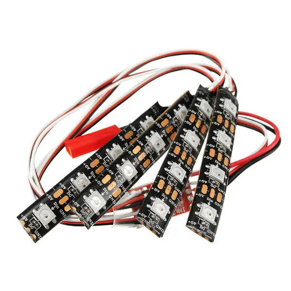 Ws2812 Colorful Highlight Led Night Light Strip Remote Control Switch Ten Modes 1