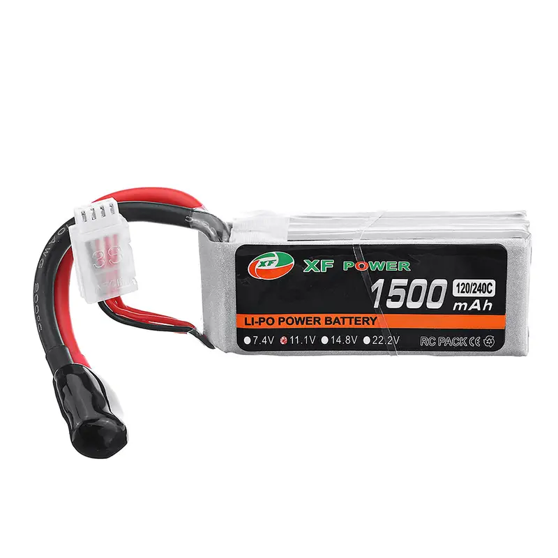 Xf Power 11.1V 1500Mah 120C/240C 3S Lipo Battery Xt60 Plug For Rc Drone 1