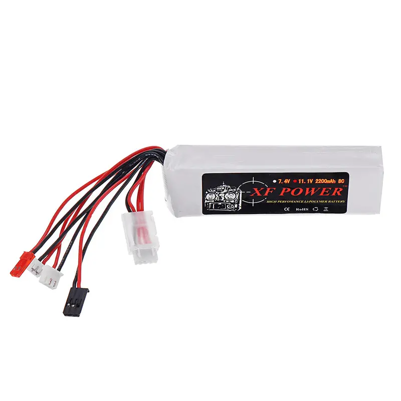 Xf Power 11.1V 2200Mah 8C 3S Lipo Battery Jst Fubeba Plug For Rc Transmitter 1