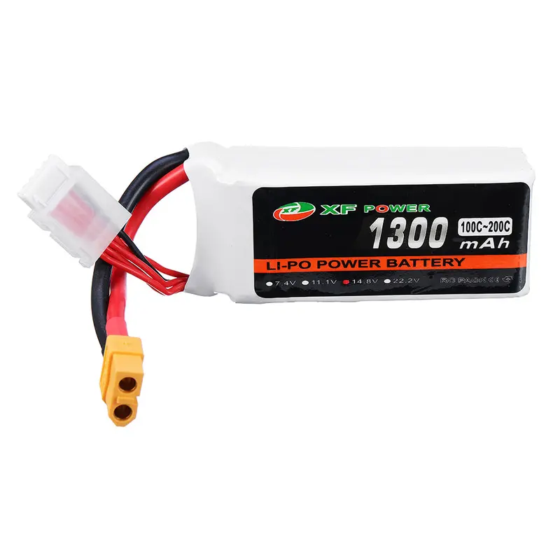 Xf Power 14.8V 1300Mah 100C-200C 4S Lipo Battery Xt60 Plug For Eachine Tyro99 Fpv Racer Drone 1