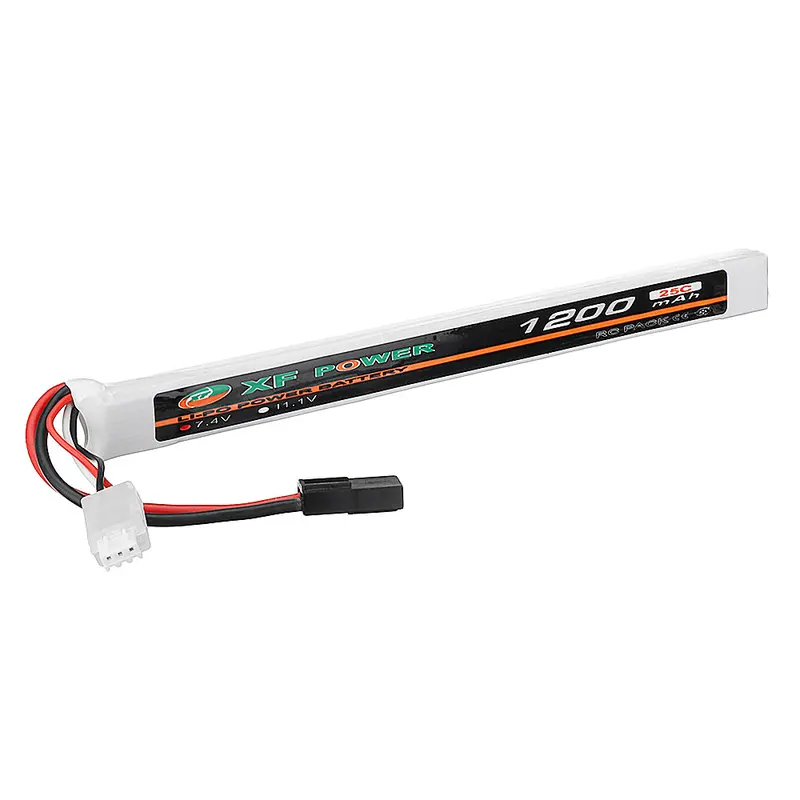 Xf Power 7.4V 1200Mah 25C 2S Lipo Battery Small Tamiya Plug 1