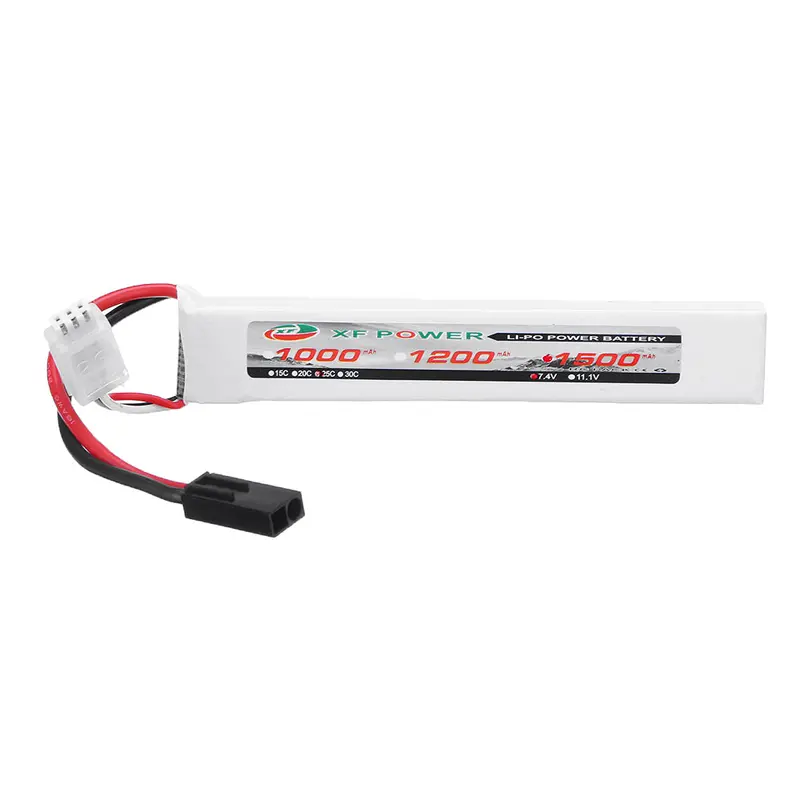 Xf Power 7.4V 1500Mah 25C 2S Lipo Battery Small Tamiya Plug 1