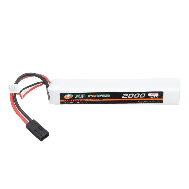 Xf Power 7.4V 2000Mah 25C 2S Lipo Battery Small Tamiya Plug For Rc Drone 1