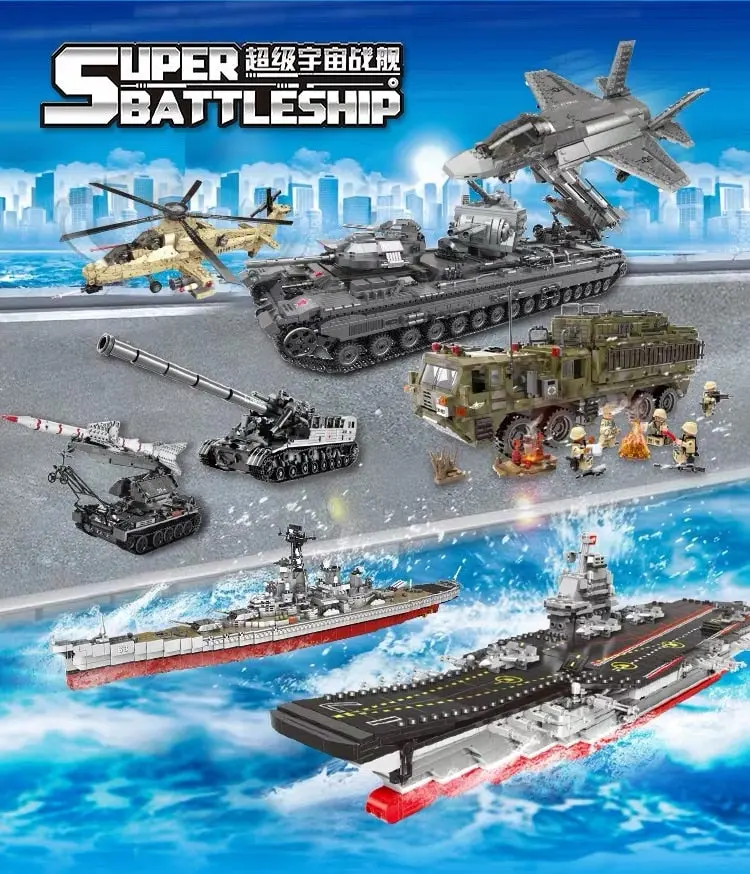 Xingbao Compatible With Legoed Bricks The Aircraftd Carrier Ww2 Tiger Tank Boy Model Kit Assemble Building Blocks Military Toys 1
