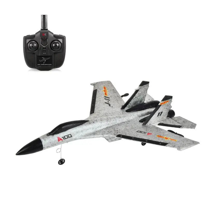 Xk A100-J11 Epp 340Mm Wingspan 2.4G 3Ch Rc Airplane Fixed Wing Aircraft Built-In Gyro Grey Rtf 1