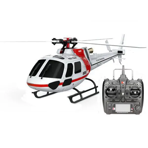 Xk K123 6Ch Brushless As350 Scale Rc Helicopter Rtf Mode 2 1