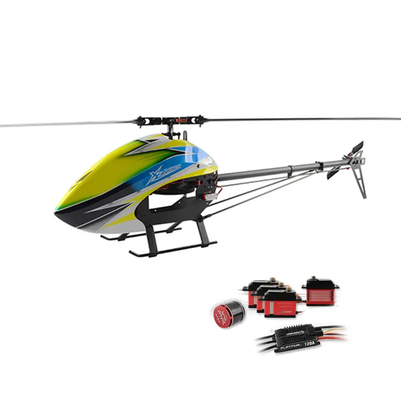 Xlpower 520 Xl520 Fbl 6Ch 3D Flying Rc Helicopter Super Combo With 1100Kv Motor 120A V4 Esc Kst Digital Servos 1