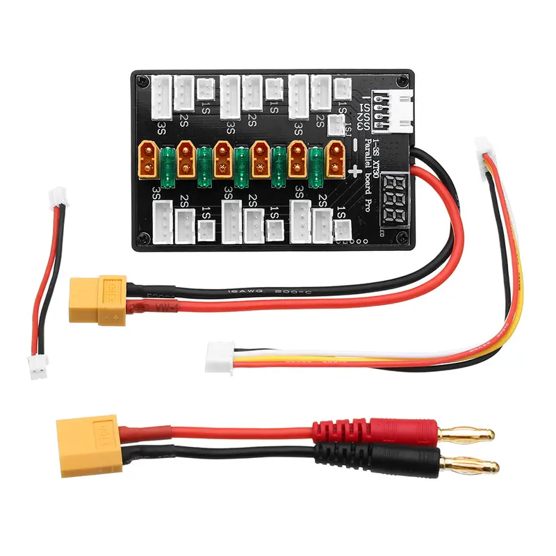 Xt30 Plug 1S-3S Lipo Battery Upgrade Version Parallel Charging Board For Imax B6 Balance Charger 1