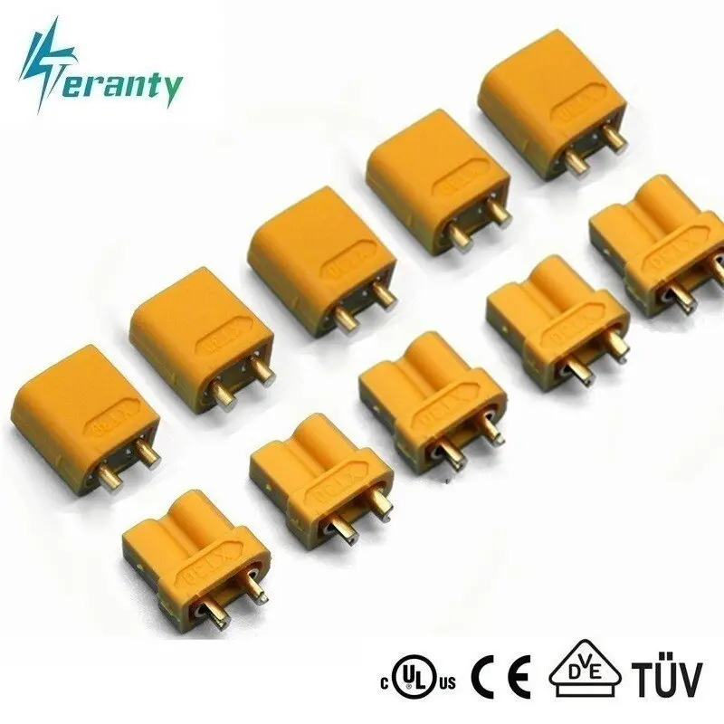 Xt30 Xt-30 Plug Male Female Bullet Connectors Plugs For Rc Lipo Battery Quadcopter Multicopter For Aircraft Accessories Parts 1