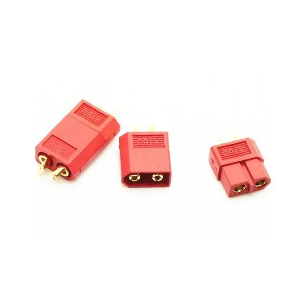 Xt60 Red Male Female Bullet Connectors Plugs For Rc Battery 1