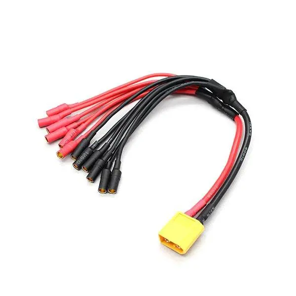 Xt60 To 6 X 3.5Mm Bullet Esc Power Breakout Cable 1