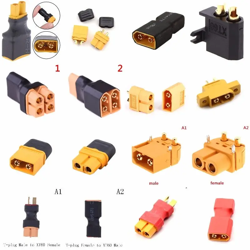 Xt60 Xt-60 Male Female Parallel Adapter Converter Connector Cable Lipo Battery Harness Plug Wiring Wholesale 1