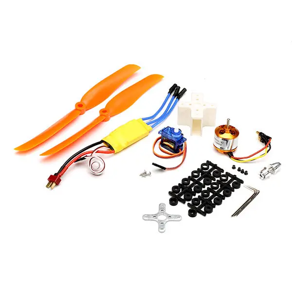 Xxd 2212 1400Kv Motor+Hw30a Esc+K-Power P0090 Servo+Propeller 1