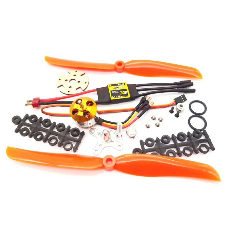 Xxd A2212 2212 930Kv Kv930/1000Kv Kv1000 Brushless Motor+30A Esc+1060 Prop Blade Propeller Rc Power System Combo For Rc Drone Airplane Support 2S-4S 1