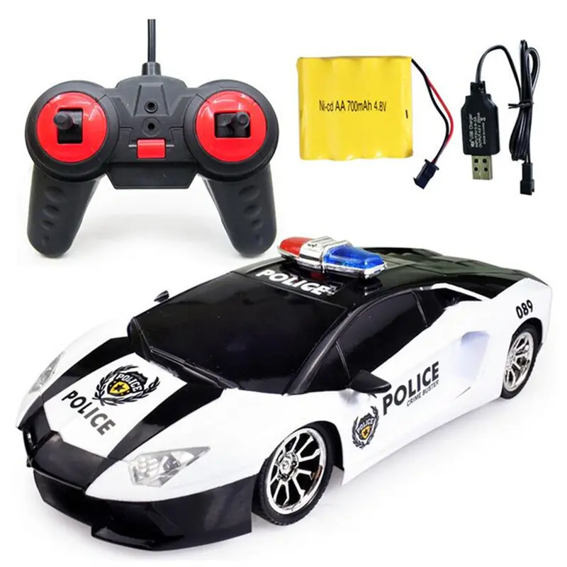 Ye Jia Toys 266-5 1/12 Wireless 4Ch Simulation Police Rc Car With Front Led Light Model 1