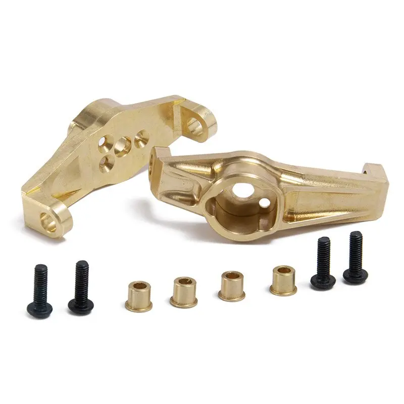 Yeahrun 1Pair Heavy Duty Brass Front Hub Carrier For Traxxas Trx4 1/10 Rc Crawler Counterweights 1