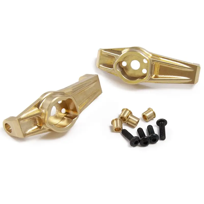 Yeahrun 1Pair Heavy Duty Brass Front Hub Carrier For Traxxas Trx4 1/10 Rc Crawler Counterweights 2