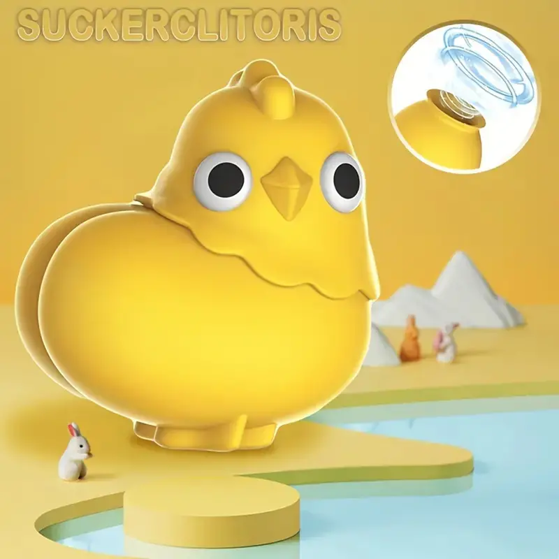 Yellow Chick Sucking Vibrator. 1