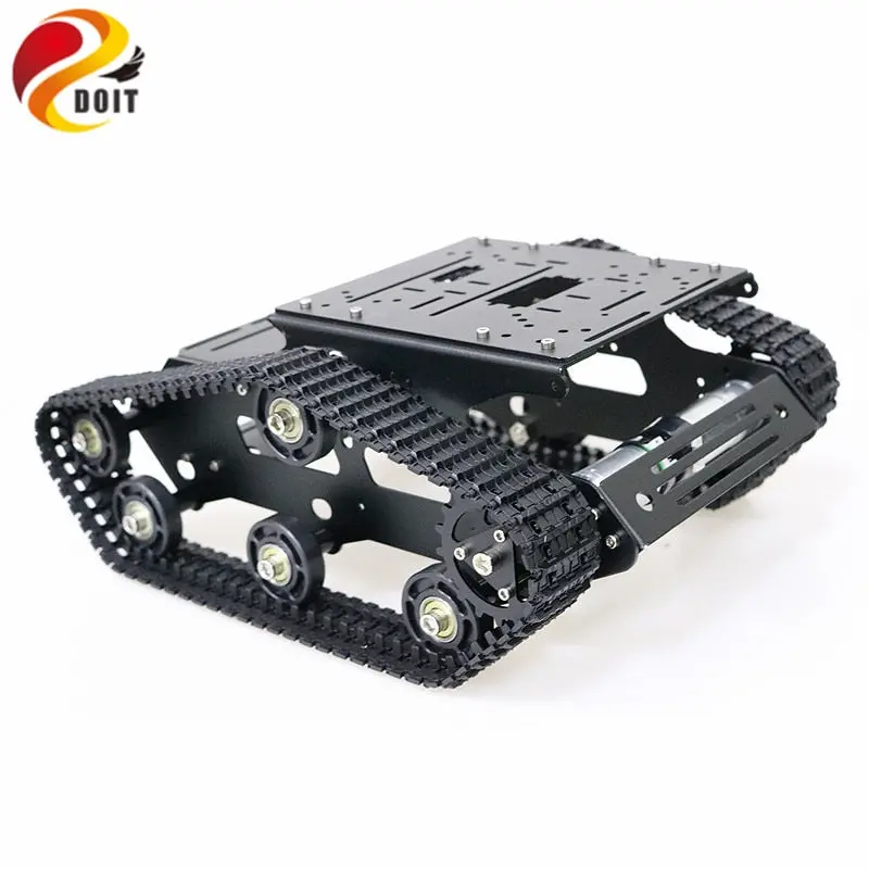 Yp100 Metal Tracked Robot Tank Chassis With Aluminum Alloy Frame Robotic Arm Interface Holes For Robot Project Graduation Design 1