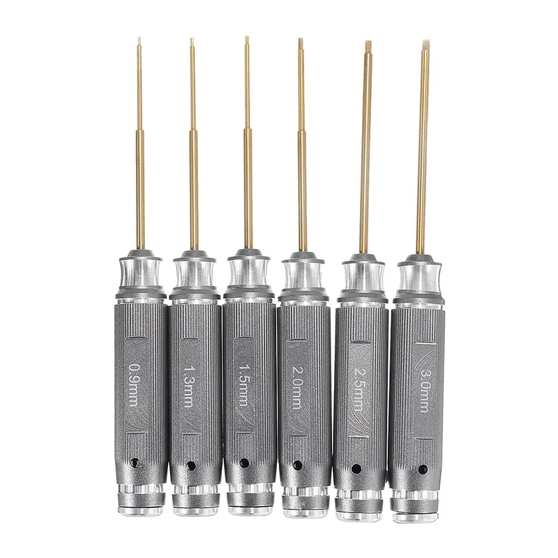 Yunzhong 0.9Mm/1.3Mm/1.5Mm/2.0Mm/2.5Mm/3.0Mm Hexagonal Screwdriver Tool Set For Rc Model 1