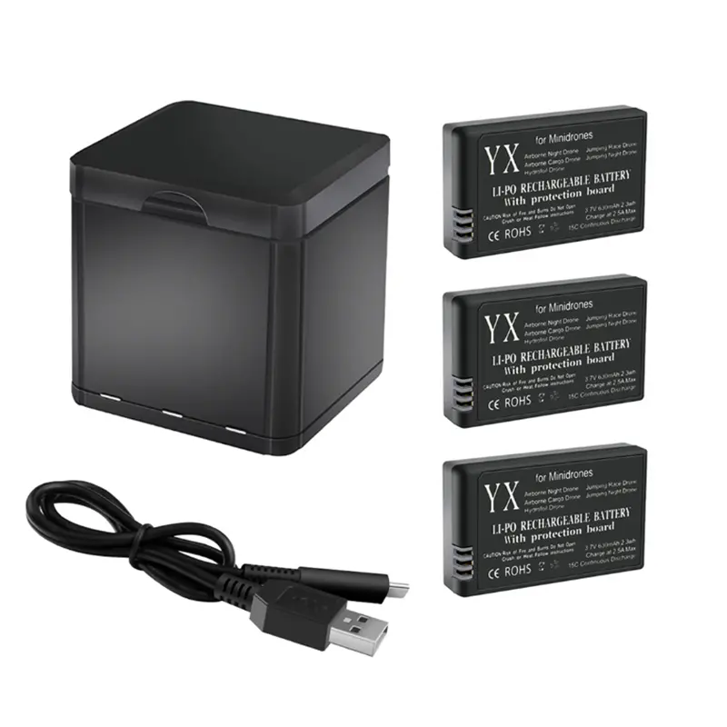 Yx 3-In-1 Intelligent Battery Smart Quick Outdoor Charger Usb Charging Box Hub For Parrot Mini Drones 1