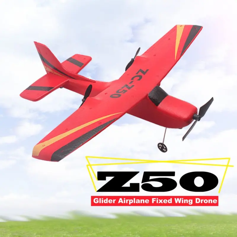 Z50 2.4G 2Ch 350Mm Micro Wingspan Remote Control Rc Glider Airplane Plane Fixed Wing Epp Drone With Built-In Gyro For Kids 1