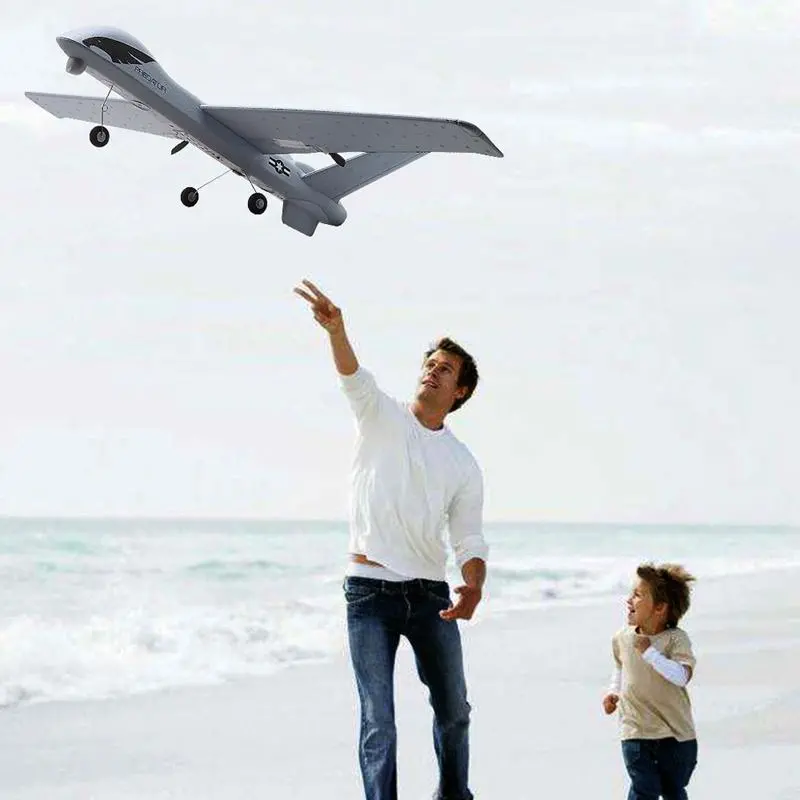 Z51 Super Big 66Cm Wingspan Remote Control Airplane Glider Epp Built-In Gyroscope Rc Plane Uav With Led Military Aircraft Model 1