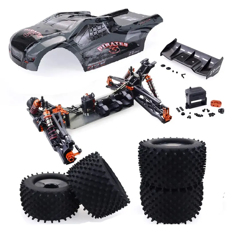 Zd Racing 9021 V3 1/8 4Wd 80Km/H Brushless Rc Car Frame Kit Without Electronic Parts 1