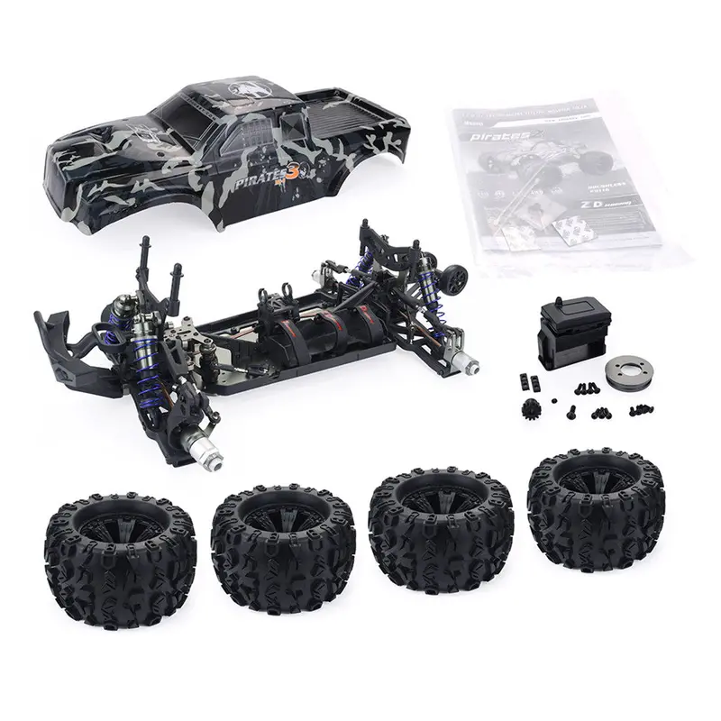Zd Racing Camouflage Color Mt8 Pirates3 1/8 4Wd 90Km/H Brushless Rc Car Kit Without Electronic Parts 1