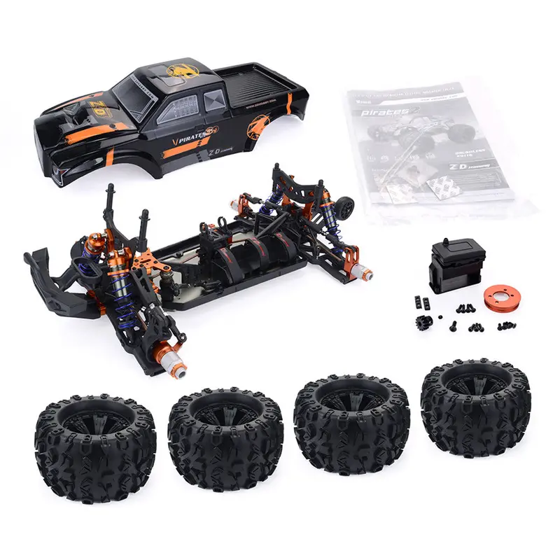Zd Racing Mt8 Pirates3 1/8 4Wd 90Km/H Brushless Rc Car Kit Without Electronic Parts 1