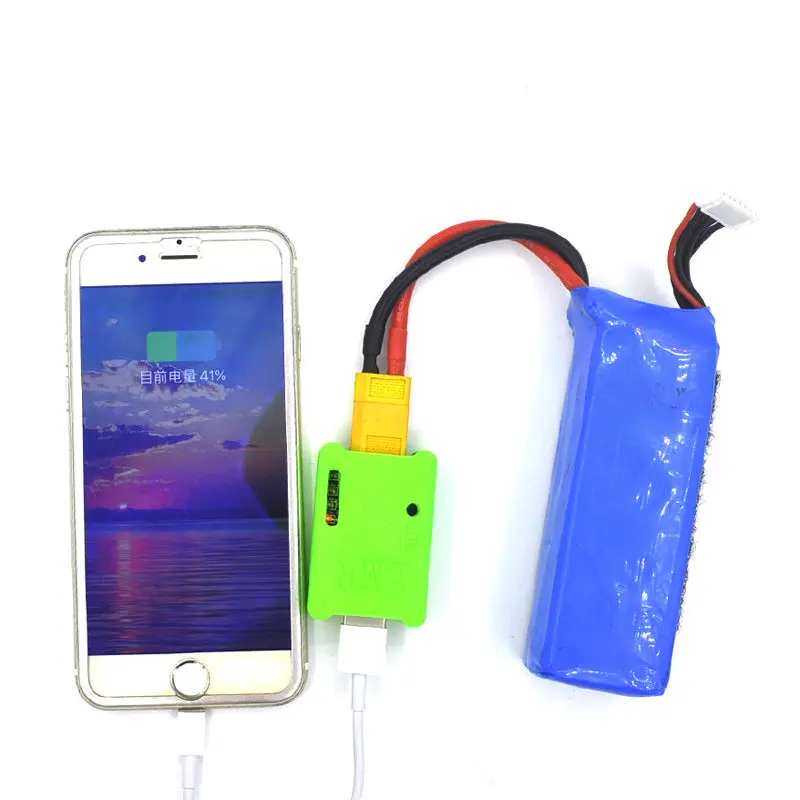 Zmr Fpv Racing Outdoor Battery Charger To Mobile Phone / Drone 5.2V-26V 1.5A With Alarm Xt60 Plug 1