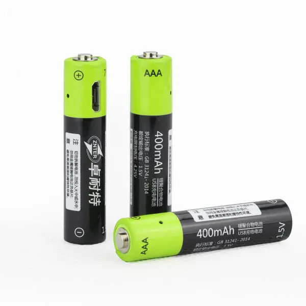 Znter S17 1.5V 400Mah Usb Rechargeable Aaa Lipo Battery 2
