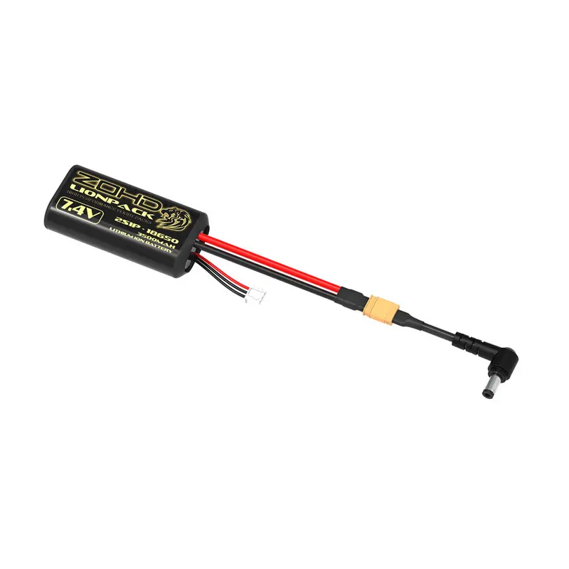 Zohd Lionpack 7.4V 2S1p 3500Mah 18650 Li-Ion Lipo Battery For Fpv Goggles Sub250g Plane Rc Airplane Long Range Car Boat Tank 1
