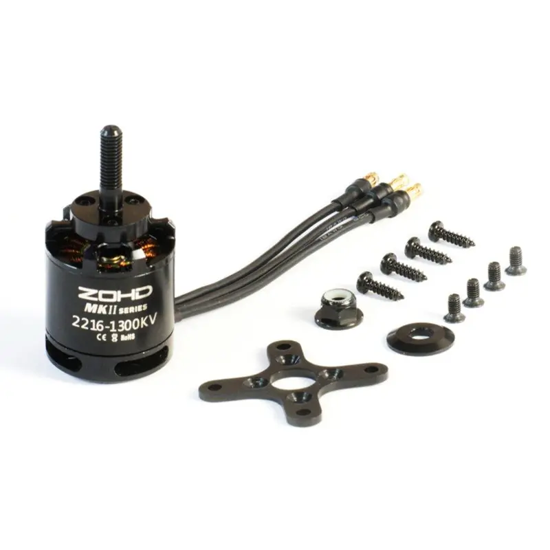 Zohd Mkii Series 2216 Kv1300 Brushless Motor Spare Part For Talon Gt Rebel 1000Mm V-Tail Fpv Rc Airplane 1