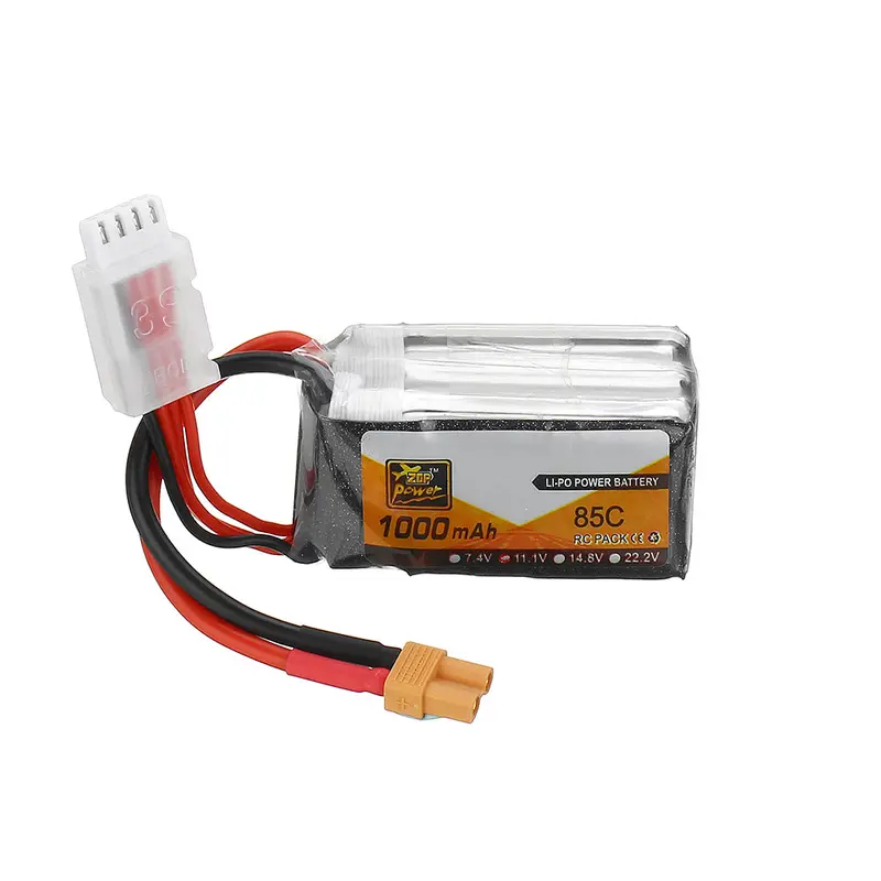 Zop Power 11.1V 1000Mah 85C 3S Lipo Battery Xt30 Plug For Rc Racing Drone 1