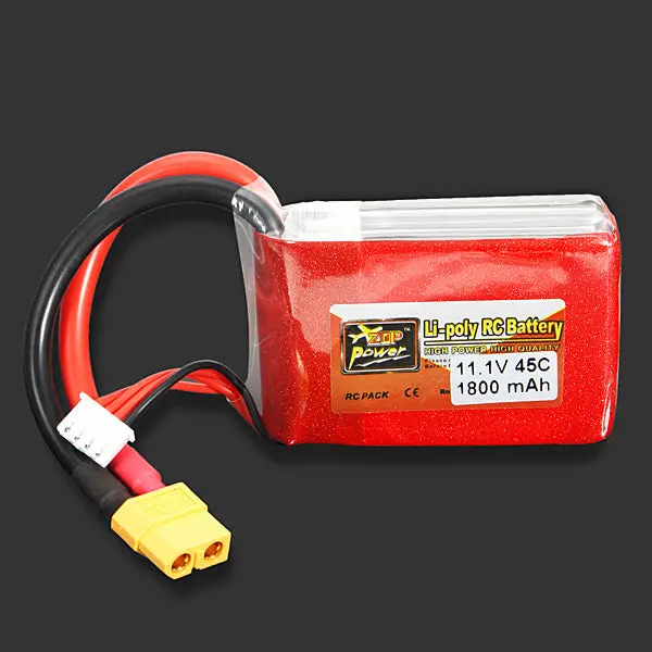 Zop Power 11.1V 1800Mah 3S 45C Lipo Battery Xt60 Plug 2
