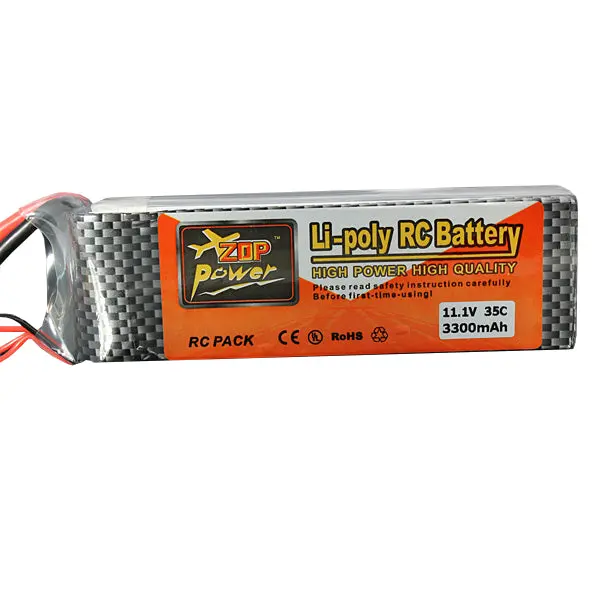 Zop Power 11.1V 3300Mah 3S 35C Lipo Battery Xt60 Plug 1