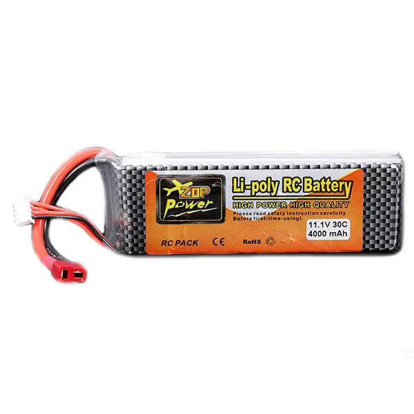 Zop Power 11.1V 4000Mah 3S 30C Lipo Battery T Plug For Jlb 21101 Car 1