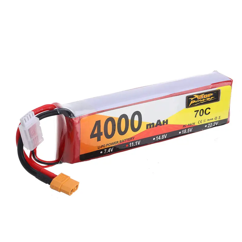 Zop Power 11.1V 4000Mah 70C 3S Lipo Battery Xt60 Plug For Rc Drone 1