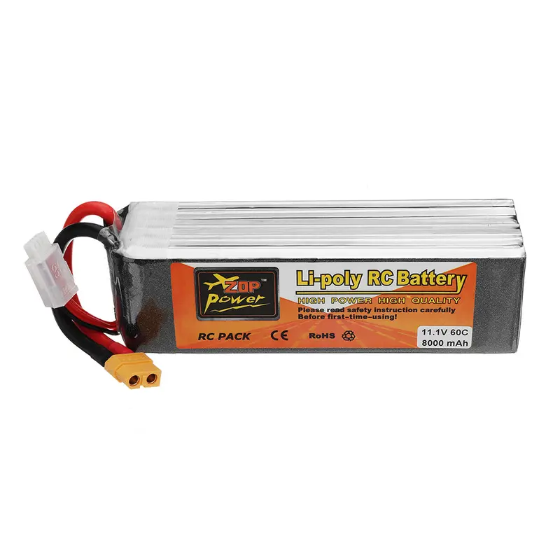 Zop Power 11.1V 8000Mah 60C 3S Lipo Battery With Xt60 Plug For Rc Models 1