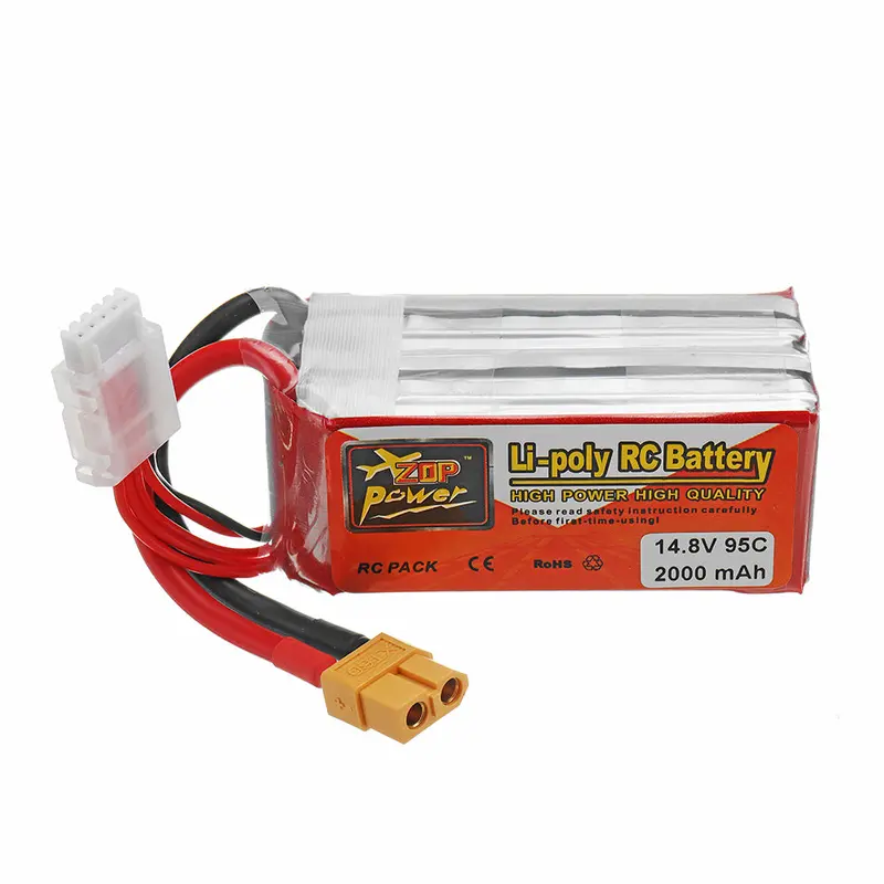 Zop Power 14.8V 2000Mah 95C 4S Lipo Battery With Xt60 Plug For Rc Models 1