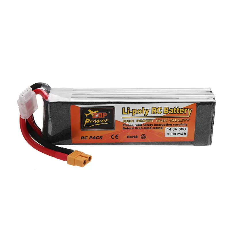 Zop Power 14.8V 3300Mah 60C 4S Lipo Battery With Xt60 Plug For Rc Models 1