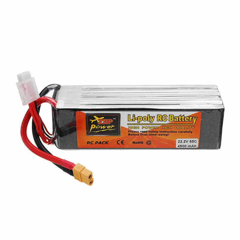 Zop Power 22.2V 4500Mah 65C 6S Lipo Battery With Xt60 Plug 1