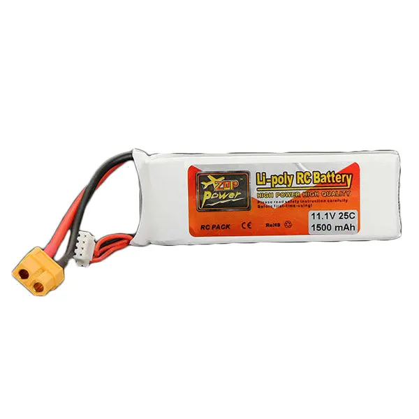 Zop Power 3S 11.1V 1500Mah 25C Battery Xt60 Plug 1