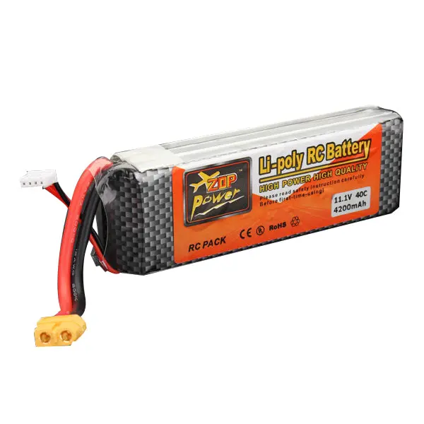 Zop Power 3S 11.1V 4200Mah 40C Lipo Battery Xt60 Plug 1