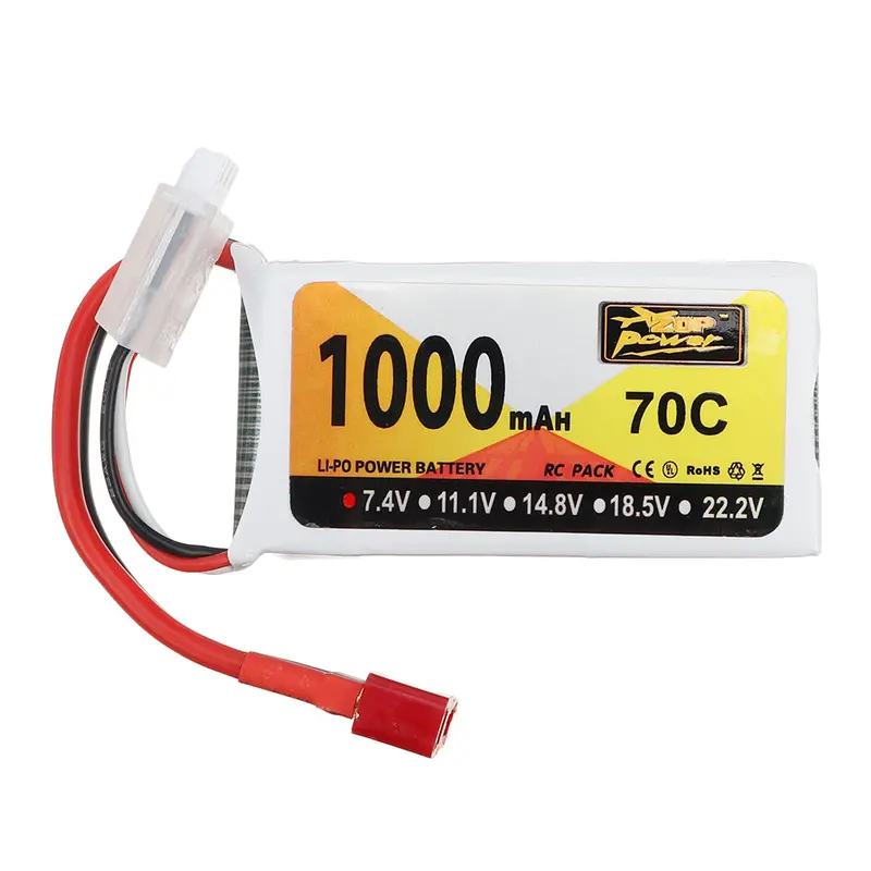 Zop Power 7.4V 1000Mah 70C 2S Lipo Battery T Plug For Wltoys V912 V912 V262 V353 Helicopter 1