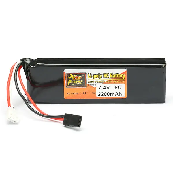 Zop Power 7.4V 2200Mah 2S 8C Lipo Battery For Rc Transmitter 1