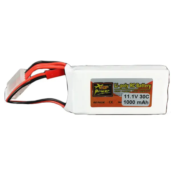 Zop Power 7.4V 2200Mah 35C 2S Lipo Battery 3.5Mm Banana Plug 1