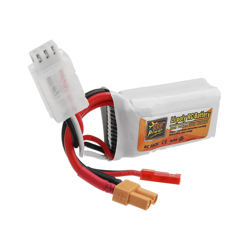 Zop Power 7.4V 550Mah 70C 2S Lipo Battery With Jst/Xt30 Plug For Fpv Racing 1