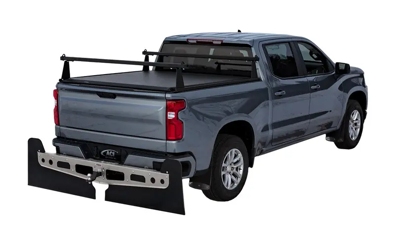Adarac Aluminum M-Series Truck Bed Rack – Matte Black, Bolt-On Installation 1
